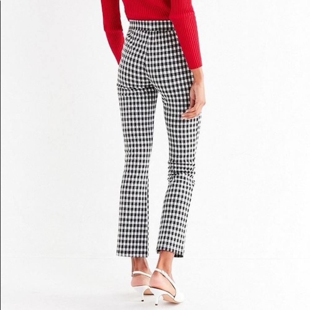 Urban outfitters gingham pants with flare XS